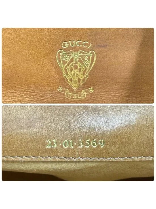 Gucci Shoulder Bag Brown Leather Horsebit - Picture 9 of 10